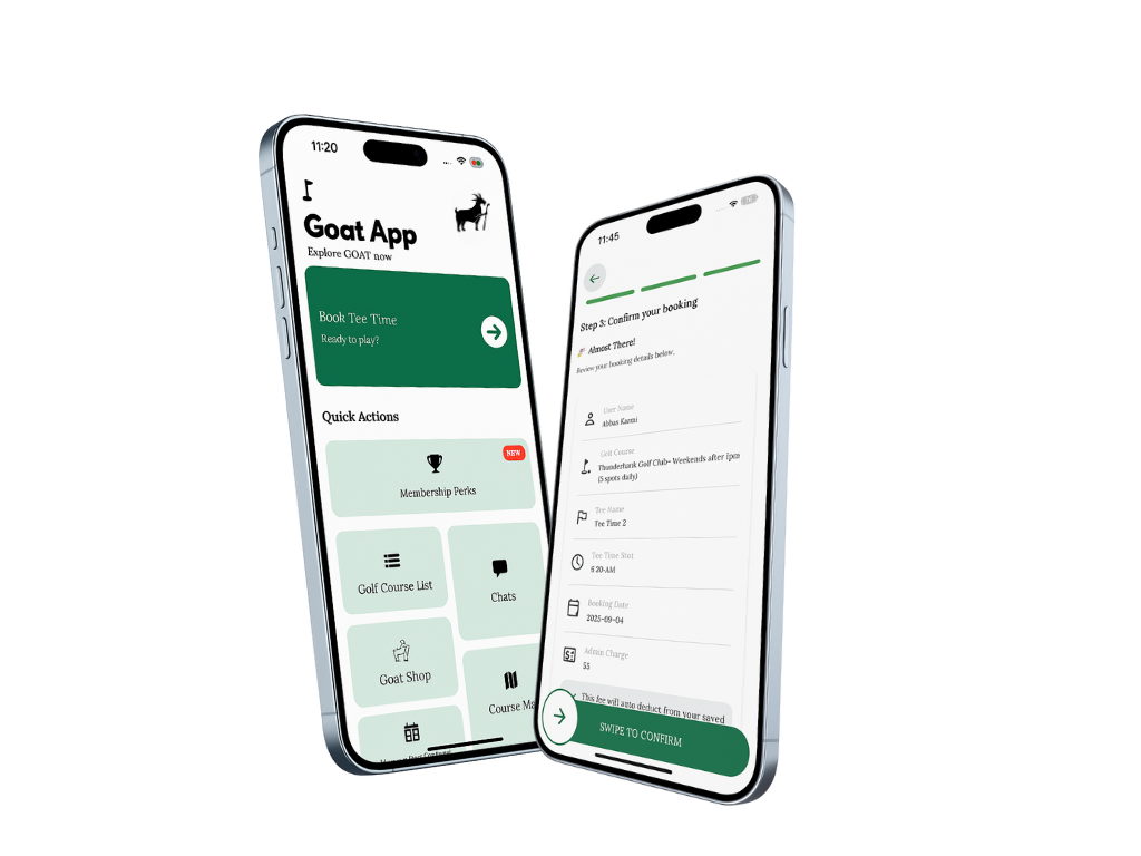 GOAT Golf on any Tee mobile app